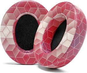 WC Wicked Cushions Replacement Ear Pads for Beats Studio 2 & 3 (B0501, B0500) Wired & Wireless | Does NOT Fit Beats Solo | Softer PU Leather, Enhanced Foam & Stronger Adhesive | Hex Red