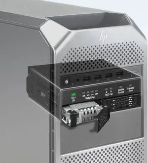 Dual 2.5" SATA Drive Removable RAID 1 & JBOD Mobile Rack Enclosure for 5.25" Bay - ToughArmor RAID MB902SPR-B R1
