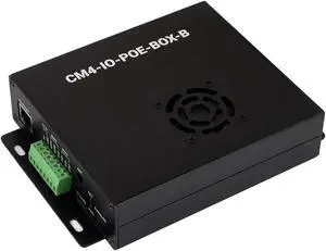 Waveshare PoE Mini-Computer (Type B) Based On Raspberry Pi Compute Module 4 (NOT Included) Metal Case with Cooling Fan Waveshare CM4 PoE IO Board (B) Inside