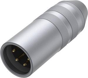 Geekria XLR 4Pin to 3.5mm Balanced Plug Adapter, Aluminum Alloy Pure Copper Conversion Audio Plug, Compatible with Players, Amplifiers, Microphones
