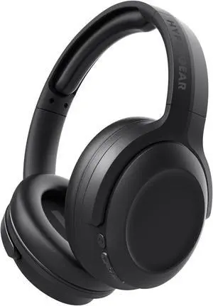 Hypercel Stealth2 ANC Wireless Bluetooth Noise Cancelling Headphones - Over-Ear, Bluetooth HD Audio, Deep Bass, Quick Charge, Dual Noise Cancelling Mics, Wireless Sound Cancelling Technology - Black