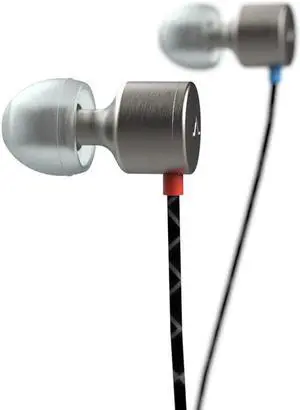 FLARE AUDIO Jet 3 in-Ear Headphones Titanium - Incredible Sound Quality, High Sensitivity Microphone, 3.5mm Jack, Noise Isolating