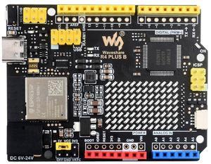 Waveshare R7FA4 Plus B Development Board, Based On R7FA4M1AB3CFM, Equipped with ESP32-S3FN8, Compatible with Arduino UNO R4 WiFi, Onboard 12x8 LED Matrix