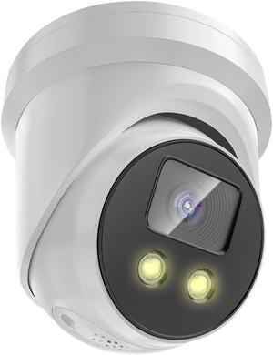 DS-2CD2386G2-ISU/SL 4mm HIK 8MP AcuSense IP Camera, 4K PoE Turret Network Camera with Strobe Light and Audible Warning, Human/Vehicle Detection, 2-Way Audio, Compatible with HIK NVR/Hik-Connect APP