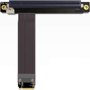 ADT-Link M.2 NGFF NVMe Key M Extender Cable to PCIE x16 Graphics Card Riser Adapter 16x PCI-e PCI-Express for M2 2230 2242 2260 2280 (25cm)