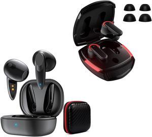 True Wireless Earbuds for iPhone 13 Pro Max Bluetooth Headphones Noise Cancelling Earphone Stereo Bass Built-in Mic Headphone with Wireless Charging Case for iPhone 12 Pro Samsung S21 A12 Google Pixel