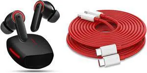 Noise Canceling Bluetooth Headphones + USB-C Fast Charging Cable PD Power Delivery for Samsung Oneplus iPad Pro MacBook Air Google Pixel...