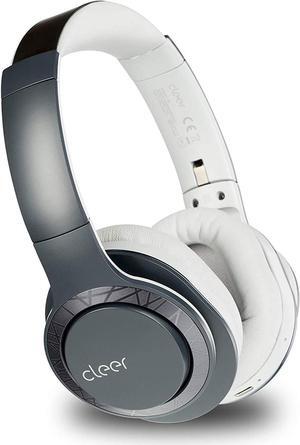 Cleer Audio Enduro 100 Bluetooth Wireless Over The Ear Headphone - Up to 100 Hours Battery Life, Built-in Mic, Hi-Res Sound, Comfortable Fit and Fordable Design, for iPhone & Android-(Navy)
