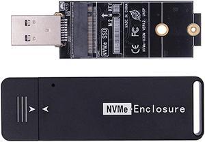 chenyang CY M.2 NVME SSD Enclosure Adapter USB 3.1 Gen2 10Gbp to NVME PCI-E M-Key Solid State Drive External Enclosure for 2242mm 2230mm NVMe M-Key M.2 SSD