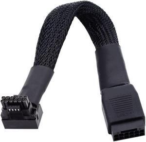 chenyang ATX3.0 PCI-E 5.0 12VHPWR Power Modular Cable Male to Female 90 Degree UP Angled Extension Cable