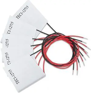 5 PCS TEC1-12715 12V 15A 40MMX40MM Heatsink Thermoelectric Cooler Cooling Peltier Plate Module