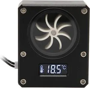 Pc Water Meter, 3Pin Interface G1/4 Thread Water Indicator, Pc Water Cooling Temperature Monitoring, Rustproof and Water Meters