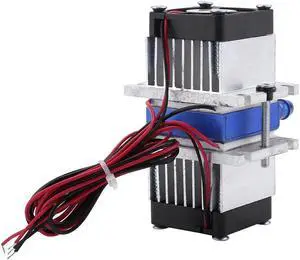 Hilitand DC 12V Thermoelectric Cooler Peltier, 144W Dual Chip Semiconductor Refrigeration Cooling System Cold Plate Cooler, US Plug(Single Cooler)
