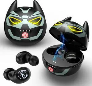 Instiwitt Wireless Earbuds for Kids Boys Bluetooth Earphones with Mic Clear Calls IPX5 Water Resistant Earbuds 36H Cyclic Playtime Fit Small Ears with Charging Case for Work