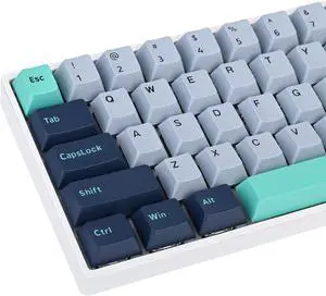 iRoboosta Cherry Profile PBT Keycaps, 171 Key Double Shot Custom Keycaps Set for Cherry Gateron MX Switches Mechanical Keyboard (Shark)