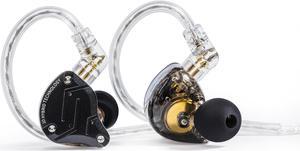 KZ ZS10 PRO Gaming Earbuds Headphone,KZ in Ear Monitor IEM Headphone,4BA+1 DD Bass Professional Earphone with Detachable Cable for Musicial System (ZS10 PRO-Matte Black, No Microphone)...
