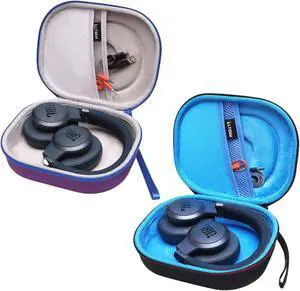 LTGEM Hard Case for JBL Headphone- Purple+Grey // Blue