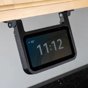 matterform Echo Show 5 3rd Gen Under Cabinet Kitchen Mount Bracket for Amazon Alexa Devices | Compatible with 3rd Gen 2023 Model | All Hardware Included (Black)