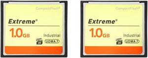 Two Pack High Speed 1GB Extreme Compact Flash Memory Card CF Card Camera Card for DSLR (2PACK)
