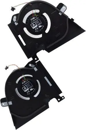 Deal4GO CPU & GPU Graphics Cooling Fan Replacement for ASUS ROG Zephyrus GX551QM GX551QS GX551QR GX551QM-ES96 GX551QS-XS98, Black