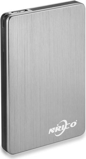 NRICO 500GB Portable External Hard Drive USB 3.0 HDD 2.5inch Storage Compatible for PC, Mac, Desktop,PS4 (500GB, Grey)