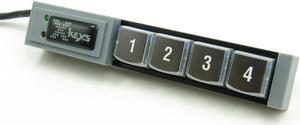 X-keys USB Programmable KVM Keypads and Keyboards (4 Key, Black)
