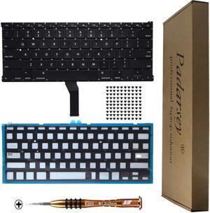 Padarsey New Backlight Backlit Keyboard Compatible for MacBook Air 13-Inch A1369 A1466 MC965LL MC966LL EMC 2559 MD231LL/A MD760LL/A Series 2011 2012 2013 2014 2015 with 80 PCE Screws + Screwdriver
