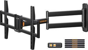 Perlegear Corner TV Wall Mount Long Arm TV Mount Bracket for 32-75 Inch TVs-Full Motion TV Wall Mount with 32.37" Extension & Swivel Articulating Arm & Tilt, MAX VESA 600x400mm, Holds up to 100 lbs