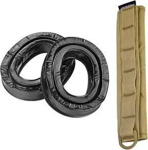 PROHEAR GEP01 Gel Ear Pads and HC01 Tactical Headset Cover for 3M PELTOR Headsets