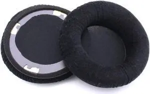 Velour Cushion Ear Pads Replacement for AKG K701 K702 Q701 Q702 K601 k612 K518 k712 pro Headphone Earmuff earpads Cup Pillow Cover (Black)