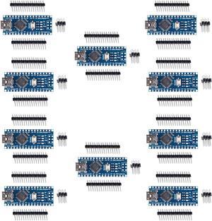 ACEIRMC for Arduino Nano V3.0, Nano Board CH340/ATmega328P Without USB Cable, Compatible with Arduino Nano V3.0 (10 Pack)