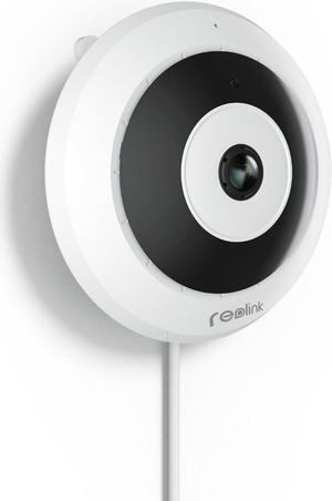 REOLINK PoE IP Fisheye Camera with 360deg View, 6MP Indoor Camera for Home/Office Security, Smart Human Detection, Two Way Talk, Ceiling/Wall/Desk Mount, Multiple Display Views, FE-P (White)