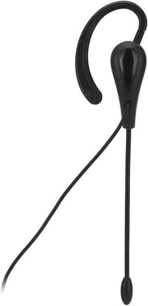 Headset with Mic Noise Cancelling, Single Ear Hook Type Headset for Call Center, Wire Headphone Computer Ear Hook Earpiece Support Volume Adjustment (Type-C)