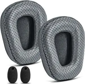B450-XT B550-XT Replacement Ear Pads Sheepskin Leather Ear Cushion Compatible with B450-XT B550XT Headset I B450 B550 XT Kit Accessories (Grey)
