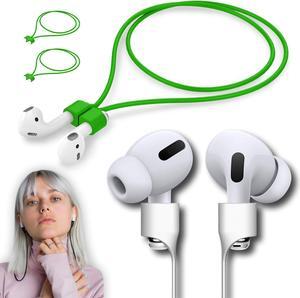 Ultra Strong Magnetic Airpod Pro Strap Anti-Lost Cord Sports Lanyard Compatible with Airpods 3rd 2nd Generation Pro 3 2 1 (3 Green)