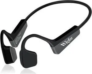 Wigfar Bone Conduction Headphones Premium Open-Ear Wireless Bluetooth Sport Headphones with Microphones, Sweatproof Waterproof Wireless Earphones for Running, Gym, Hiking, Cycling