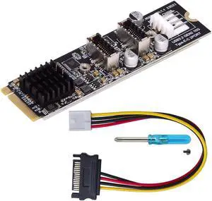 CY Card 10Gbps Dual Type-E USB 3.1 Front Panel Socket to NVME NGFF M-Key Express Card Adapter for Motherboard
