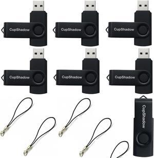 8GB USB Flash Drive 15 Pack Bulk USB Flash Drives USB2.0 Flash Drive Bulk 8GB Thumb Drive 15 Pack USB Drive Bulk CupShadow USB (Black)