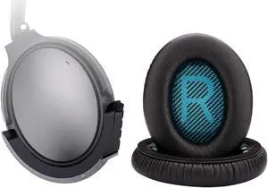 Wireless Bluetooth Adapter and Ear Pads Replacement for Bose QuietComfort QC25 (Black)