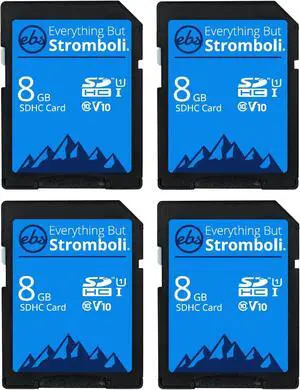 Everything But Stromboli 4 Pack 8GB SD Cards for Browning Trail Camera Dark Ops, Recon Force, Defender, Spec Ops, Patriot, Strike Force Game Cam SDHC Memory Card