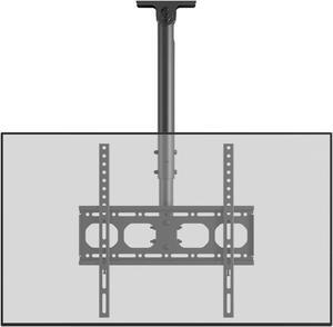 EZISE Ceiling TV Mount for Most 24-65 inch LCD LED OLED Flat Curved TVs, Full Motion Adjustable Ceiling TV Bracket Holds up to 88 lbs, Hanging TV Mount Swivel and Tilt, Max VESA 400x400mm