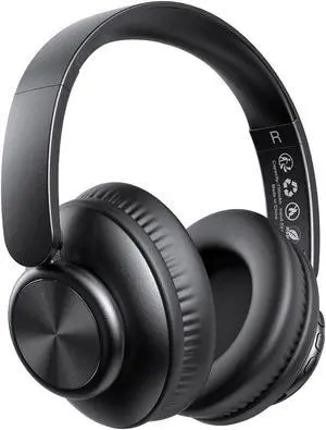 V8 Wireless Bluetooth Headphones Over Ear, 80 Hours Playtime Wireless Headphones with Deep Bass,Lightweight Foldable Earphones Built-in Mic,HiFi Stereo Sound for Travel Work Laptop PC Cellphone