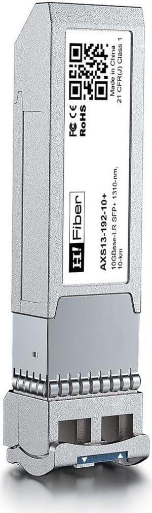 H!Fiber Industrial Grade 10GBase-LR SFP+ Transceiver, 10G Single Mode SFP+ LC Module, SMF,1310nm,10km,DDM, for Cisco SFP-10G-LR, Meraki, Ubiquiti UF-SM-10G, Fortinet, Mikrotik, Netgear, TP-Link H!Fiber Industrial Grade 10GBase-LR SFP+ Transceiver, 10G Single Mode SFP+ LC Module, SMF,1310nm,10km,DDM, for Cisco SFP-10G-LR, Meraki, Ubiquiti UF-SM-10G, Fortinet, Mikrotik, Netgear, TP-Link