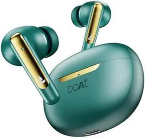 boAt Newly Launched Airdopes 141 ANC TWS Earbuds with 42 hrs Playback/50 ms Low Latency BEAST(tm)Mode/IWP(tm)Tech/Signature Sound/Quad Mics with ENx(tm)/ASAP(tm) Charge/USB Type-C Port/IPX5 (Green)