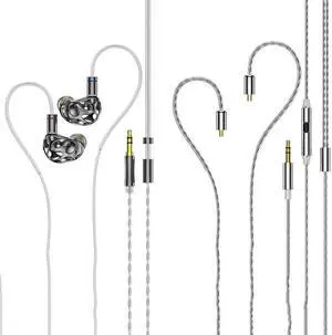 keephifi in-ear Earphones BLON BL-A8 Prometheus 10mm DD Earbuds 3D Printing Metal Housing HiFi Headphones (with mic, gun)