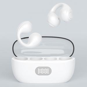 Loluka Bone Conduction Headphones Wireless Bluetooth Open Ear Headphones IPX4 Bluetooth Ear Clip Bone Conduction Headphones Open Ear Headphones Wireless Bluetooth 5.3 HiFi Stereo True Sound