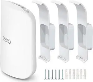 eero Max 7 Wall Mount, Wall Brackets ABS Router Holder Compatible with eero Max 7 Extender Space Saving (3 Pack)