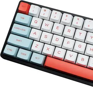 MOLGRIA Salmon MDA Keycaps, 135 Set Custom Keycaps Salmon for Gaming Keyboard, PBT MDA Dye Sublimation Keycaps with Keycap Puller for Gateron Kailh Cherry MX 104/87/74/61 60 Keyboard