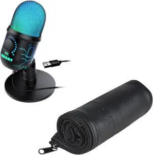 MRSDY USB Condenser Microphone, Gaming Microphone for PS4/5, PC, Mac, Comes with Storage Bag