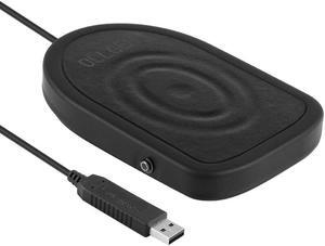 OLLGEN Metal USB Single Foot Control Action Switch Pedal Free Driver HID for Keyboard Mouse Game PC Laptop (Black)